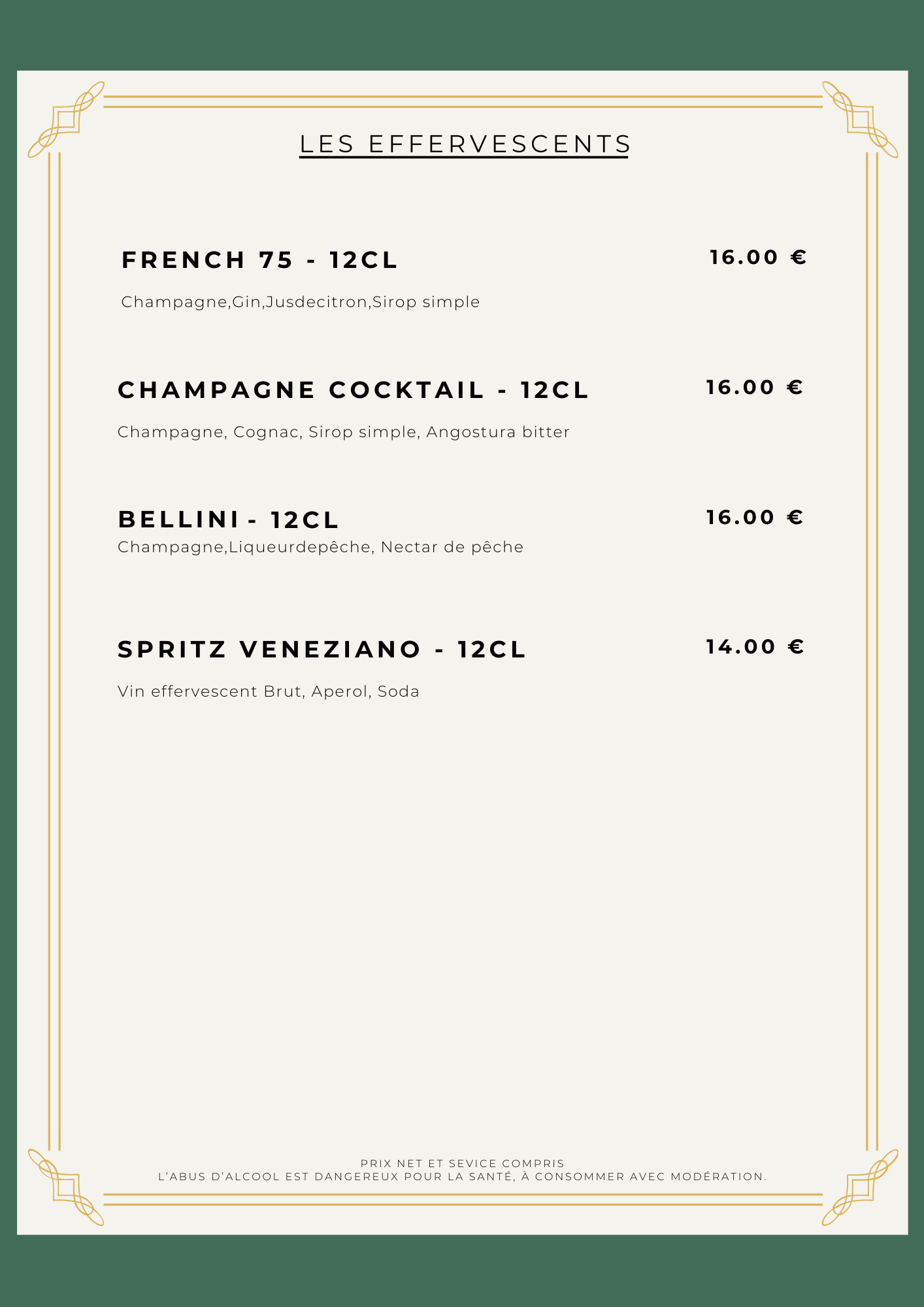 Découvrez les cocktails effervescents du Bar Louise